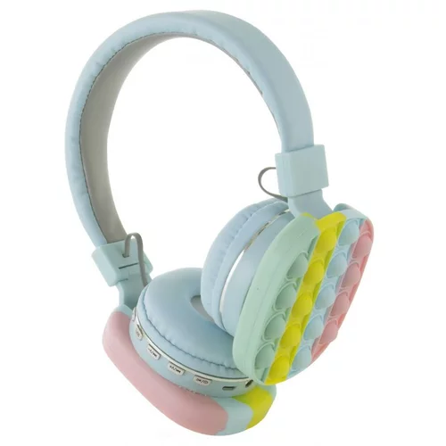 OXE Bluetooth brezžične otroške slušalke Pop It, turkizna