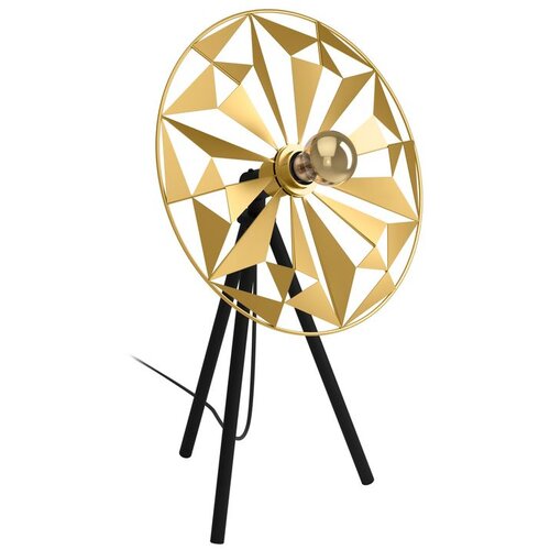 Eglo Stona lampa CASTANUELO E27 58 cm crna/zlatna 43808 Slike