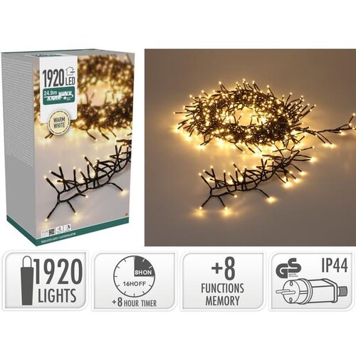  BOŽIĆNA RASVJETA CLUSTER 1920 LED TOPLA BIJELA Cijene