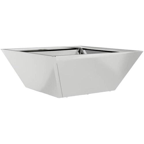  Vrtna saksija Srebrno 40 x 40 x 15 cm Cinkani čelik Slike