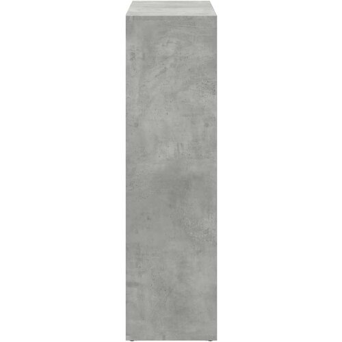 VidaXL Sobna pregrada / regal za knjige sivi 102x29x103,5 cm drveni Slike