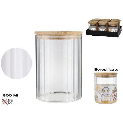  STAKLENKA 600ML DELIS BOROSILIKATNO STAKLO BAMBUS Cijene