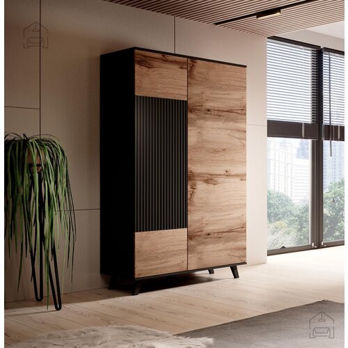 Xtra furniture Omara Random S-1 - wotan hrast/črn, (20538389) Cene