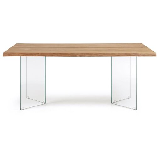 Kave Home Blagovaonski stol s pločom stola u dekoru hrasta u prirodnoj boji 90x160 cm Lotty – Cijene