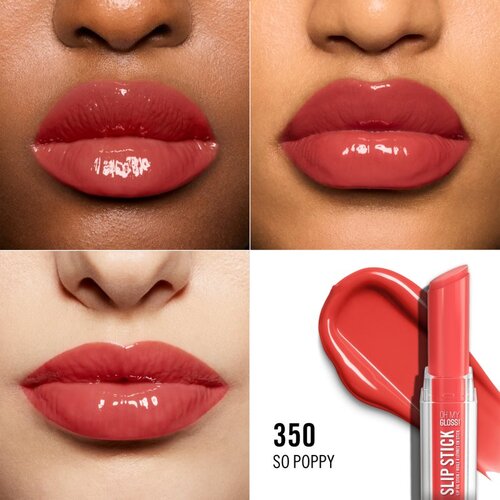 Rimmel London Stay Glossy sjajilo za usne za usne nijansa POPPY 3.4 g Slike