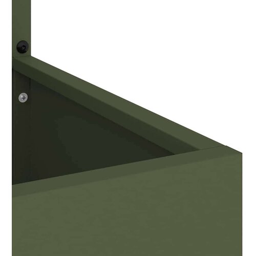 VidaXL Privatnost u vrtu Rezbarija Maslinovo zelena 32 x 140 cm Slike