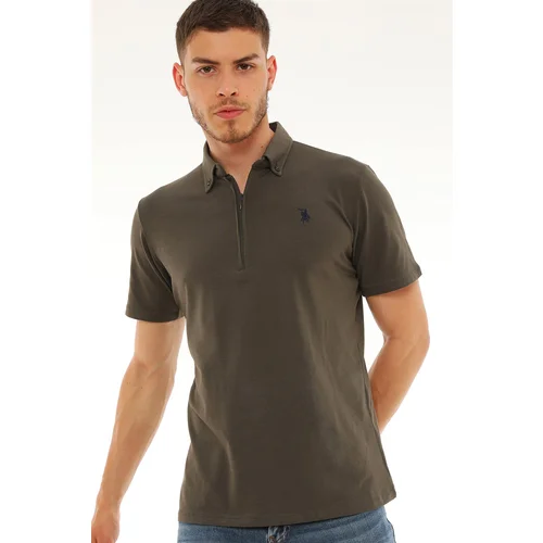 Dewberry T8583 MEN'S T-SHIRT-KHAKI