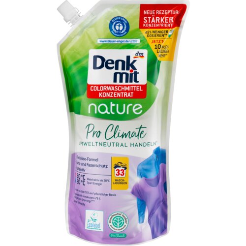 Denkmit pro climate nature tečni detergent za pranje veša u boji koncentrat , 33pranja 1 l Slike
