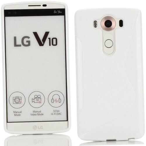  Gumijasti / gel etui S-Line za LG V10 - beli Slike