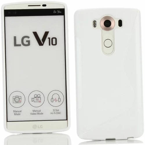  Gumijasti / gel etui S-Line za LG V10 - beli