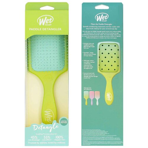 Wet Brush Paddle Detangler Feel Good Ombre - Zelena/Plava Slike