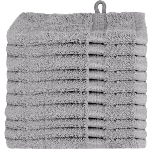 VidaXL Krpice 10 pcs Siva 15 x 21 cm Pamuk Slike