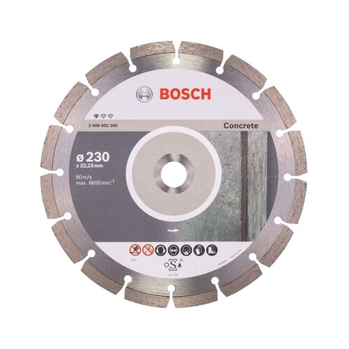 Bosch dijamantna rezna ploča Standard Concrete (Promjer rezne ploče: 230 mm, Prikladno za: Beton) Slike
