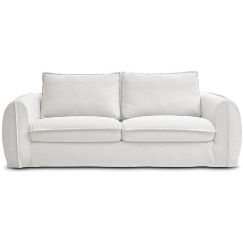 Bobochic Paris Bela sedežna garnitura za spanje/raztegljiva 236 cm Archimede &ndash; Cene