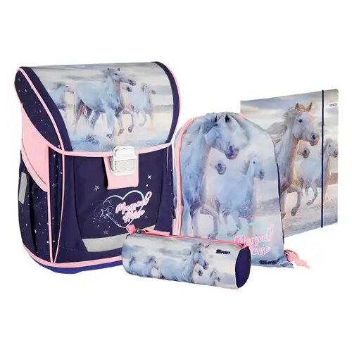 Spirit ergonomska školska torba cool magical horse za jahanje, set ruksaka od 4 komada Cene