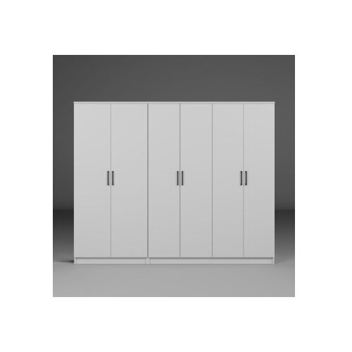 Hanah home Ormar Kardelen 1600-105, 220x180x51.8 cm, Bijeli Slike