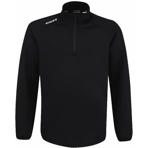 CCM Men's sweatshirt LOCKER ROOM FLEECE 1/4 ZIP black Slike