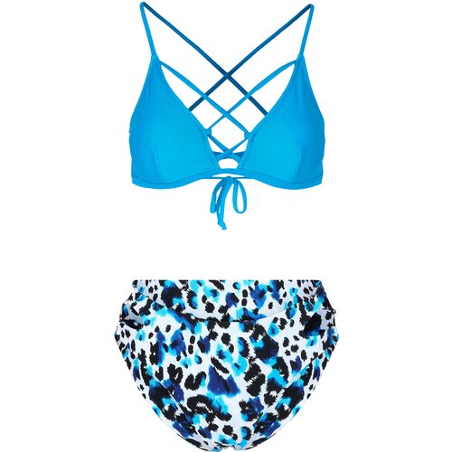 CUPSHE Ženski dvodelni kupaći D37 plavi