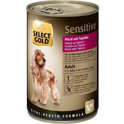 Select Gold Dog Sensitive konzerva Adult - Konjetina i tapioka 6x400g Cene