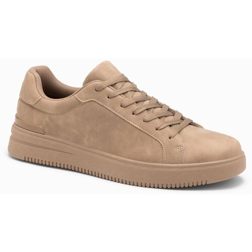 Ombre Unisex casual men&amp;#039;s eco nubuck shoes - light brown Slike