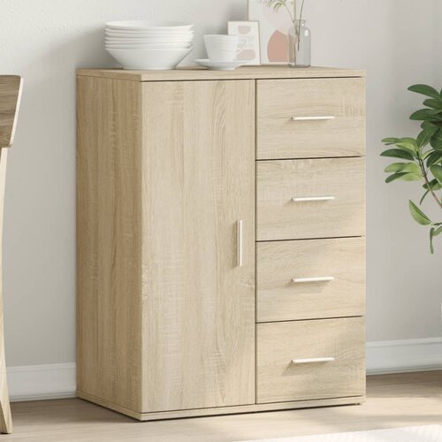 vidaXL Komoda sonoma hrast 59x39x80 cm inženirski les Cene