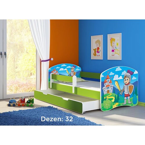 ACMA dečiji krevet ii 160x80 f + dušek 6 cm GREEN32 Cene