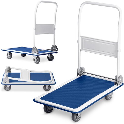 Humberg High-Quality Manual Transport Trolley HM-505 in White and Blue, (21740766) Cene