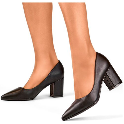 Primohurt Black classic low-heeled pumps, women&amp;#039;s shoes for the office Slike