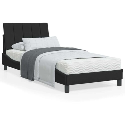  Posteljni okvir z vzglavjem črn 80x200 cm žamet, (21086416) Cene