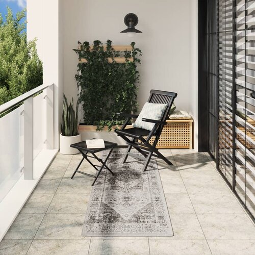 VidaXL Tepih ARBIZU unutarnji i vanjski vintage dizajn 80x250 cm Slike