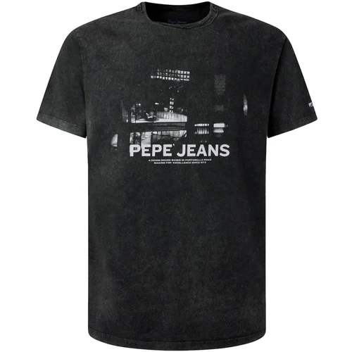 Pepe Jeans Polo majice kratki rokavi CAMISETA MANGA CORTA GRIS PM508487 Siva