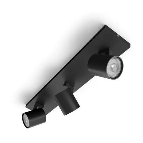 Philips Reflektorska lampa RUNNER 3xGU10/20W/230V crna Slike