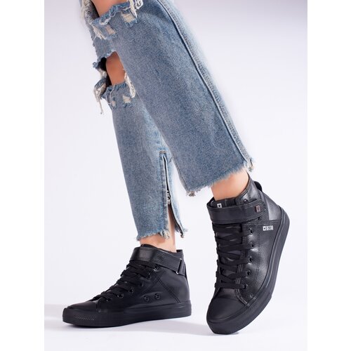 Big Star Women's black high-top sneakers V274542 Slike