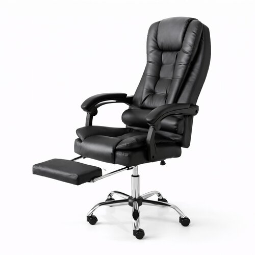 MODUL Radna fotelja Fortiva Relax Pro, Sa naslonom za noge, Crna, OC-042 Slike