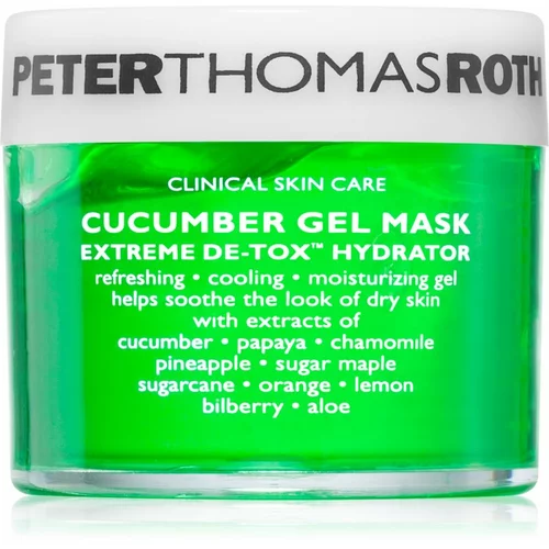 Peter Thomas Roth Cucumber De-Tox Gel Mask vlažilna gel maska za obraz in predel okoli oči 50 ml