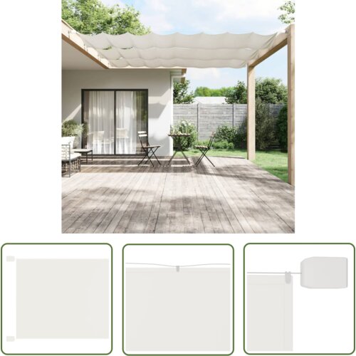  The Living Store Vertikalna markiza bela 100x1000 cm tkanina oxford - Vertikalna Markiza, (21743442) Cene