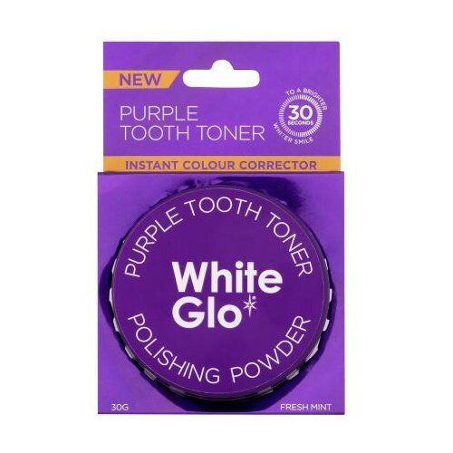 White Glo Purple Tooth Toner Polishing Powder prah za beljenje zob 30 g Cene