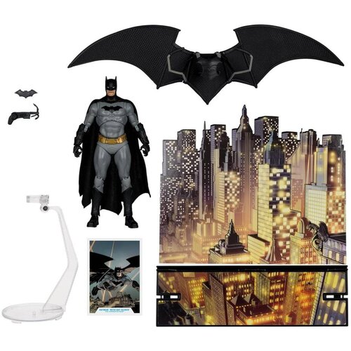Mcfarlane Toys Action Figure DC Multiverse - Batman with Bat-Glider the Thirteenth Hour - Gold Label Cene