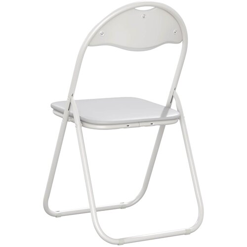  Sklopiva stolica 8 pcs Bijeli 48 x 43,5 x 81 cm Lažna koža Slike