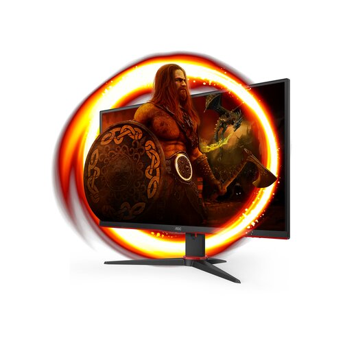 AOC GAMING monitor Q27G2E/BK Gaming, QHD 2560x1440, 27 VA, 250 cd/m2, AMD FreeSync Premium, Adaptive Sync, HDMI, DP, Tilt, 155Hz, 1ms Slike