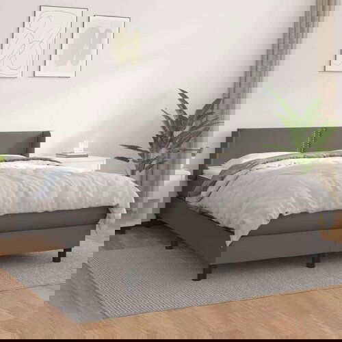  Krevet s oprugama i madracem sivi 140x190 cm od umjetne kože Cene