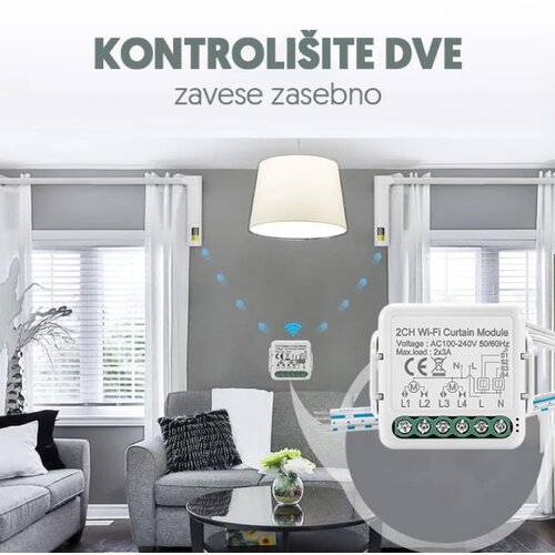  Wi-Fi smart modul za roletne 2x3A Slike