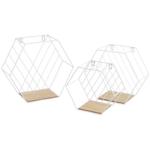 Casa Selecci&amp;oacute;n Bele/naravne police v kompletu 3 ks 31 cm &amp;ndash; Slike
