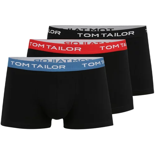 Tom Tailor Bokserice svijetloplava / crvena / crna