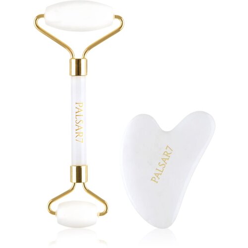 Palsar7 Massage Roller and Guasha White Jade valjak za masažu za lice i pomagalo za masažu Slike