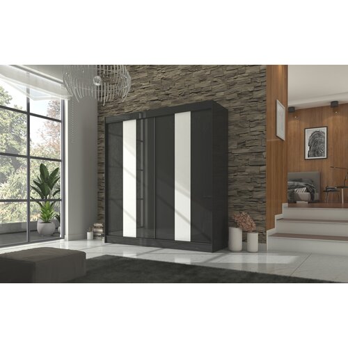 ADRK ORMAR KAREN 200 cm (VI�E BOJA)- crna/bijela Cijene