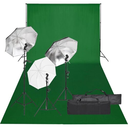 vidaXL komplet za foto studio z lučmi in ozadjem Cene