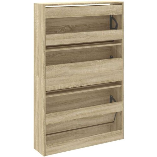 vidaXL omarica za čevlje sonoma hrast 80x21x125,5 cm inženirski les Cene