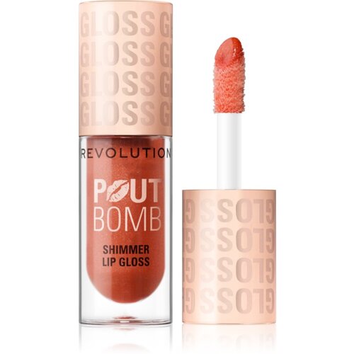 Makeup Revolution Shimmer Gloss bleščeči sijaj za ustnice odtenek Gold 4.5 ml Cene