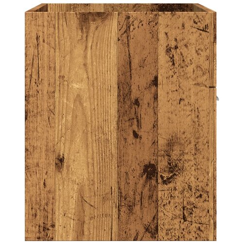  Kupaonski ormarić za umivaonik staro drvo konstruirano drvo Smeđa 90 x 38.5 x 46 cm Slike